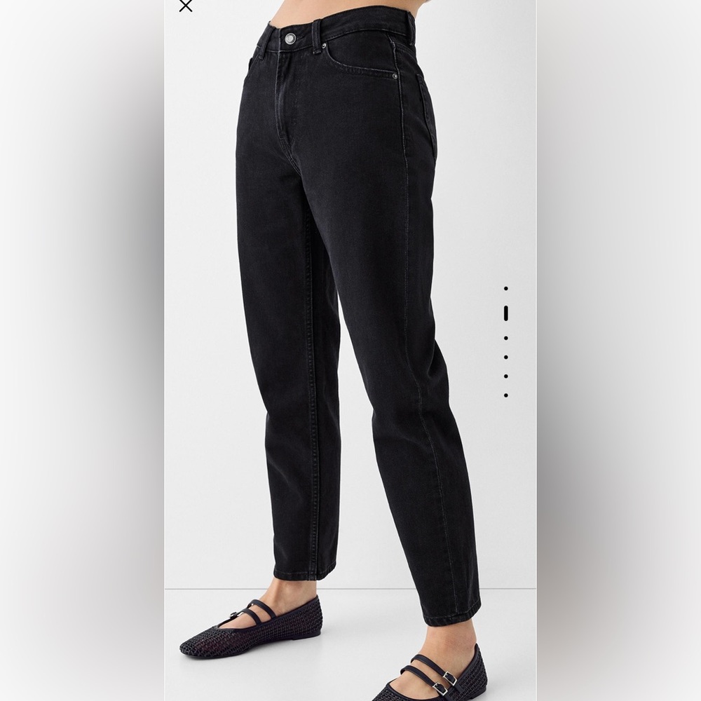 Petite Mom Black Jeans